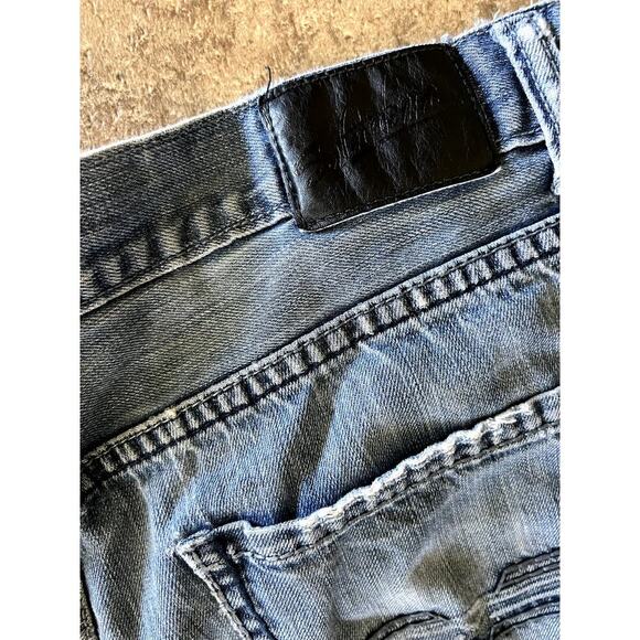 Safari Boot cut denim jeans, men's size 36 x 32L * Snuff Can Ring Pocket. - Picture 8 of 9